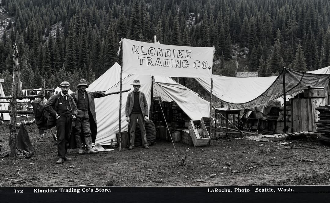 Prospectors in the Klondike during the 1898 gold rush