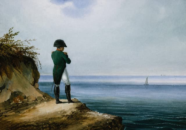 Napoleon Bonaparte at Saint Helena, a 19th-century painting